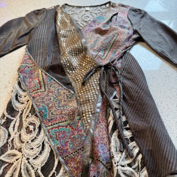 Tiny for Anthropologie Wrap Blouse, Size Medium - Picture 6 of 12